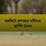 ক্রিকেট জগতের নারীদের ভূমিকা Quiz